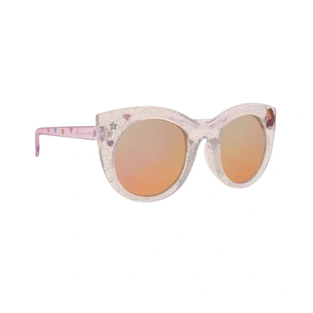 Afro Unicorn Glitter Cat Eye Sunglasses